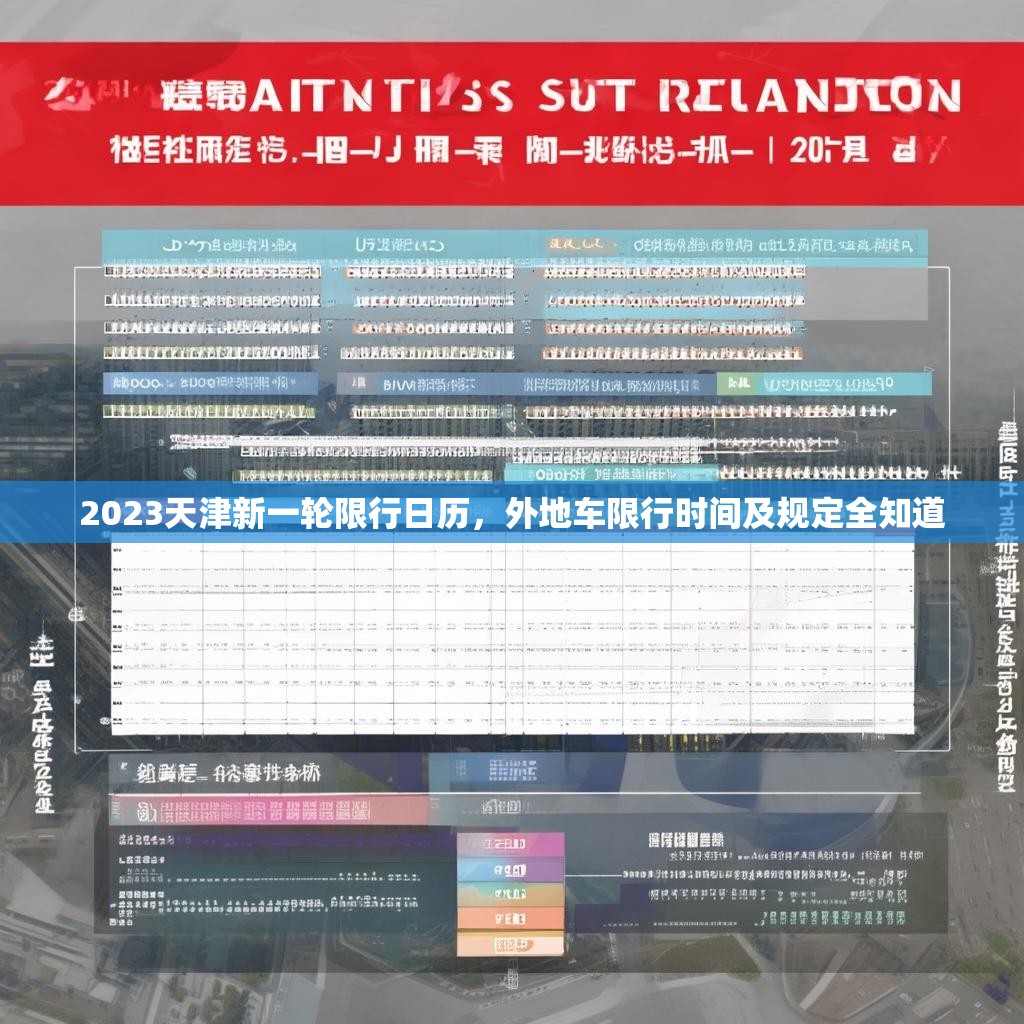 2023天津新一轮限行日历，外地车限行时间及规定全知道
