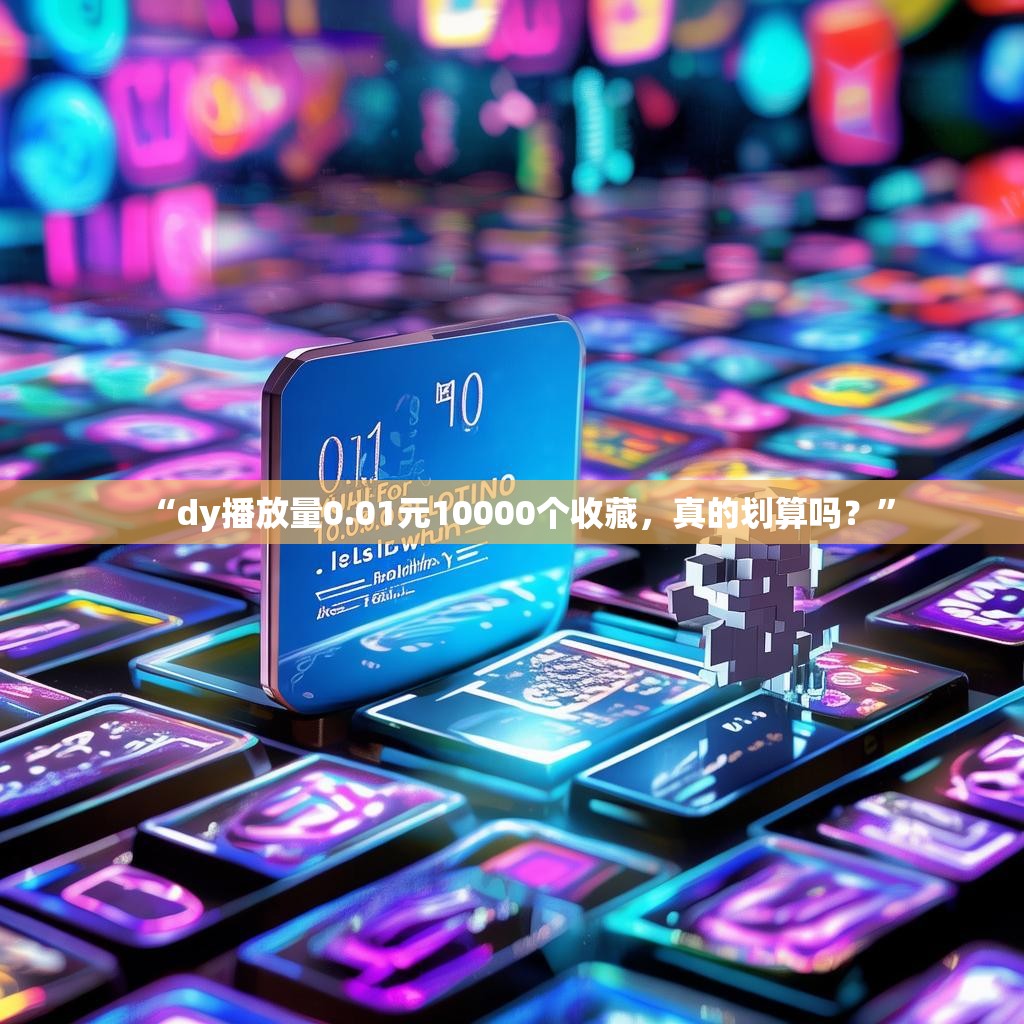 “dy播放量0.01元10000个收藏，真的划算吗？”