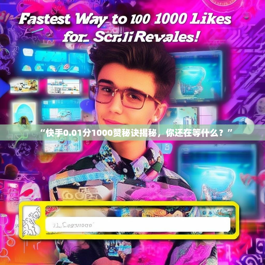 “快手0.01分1000赞秘诀揭秘,你还在等什么?”