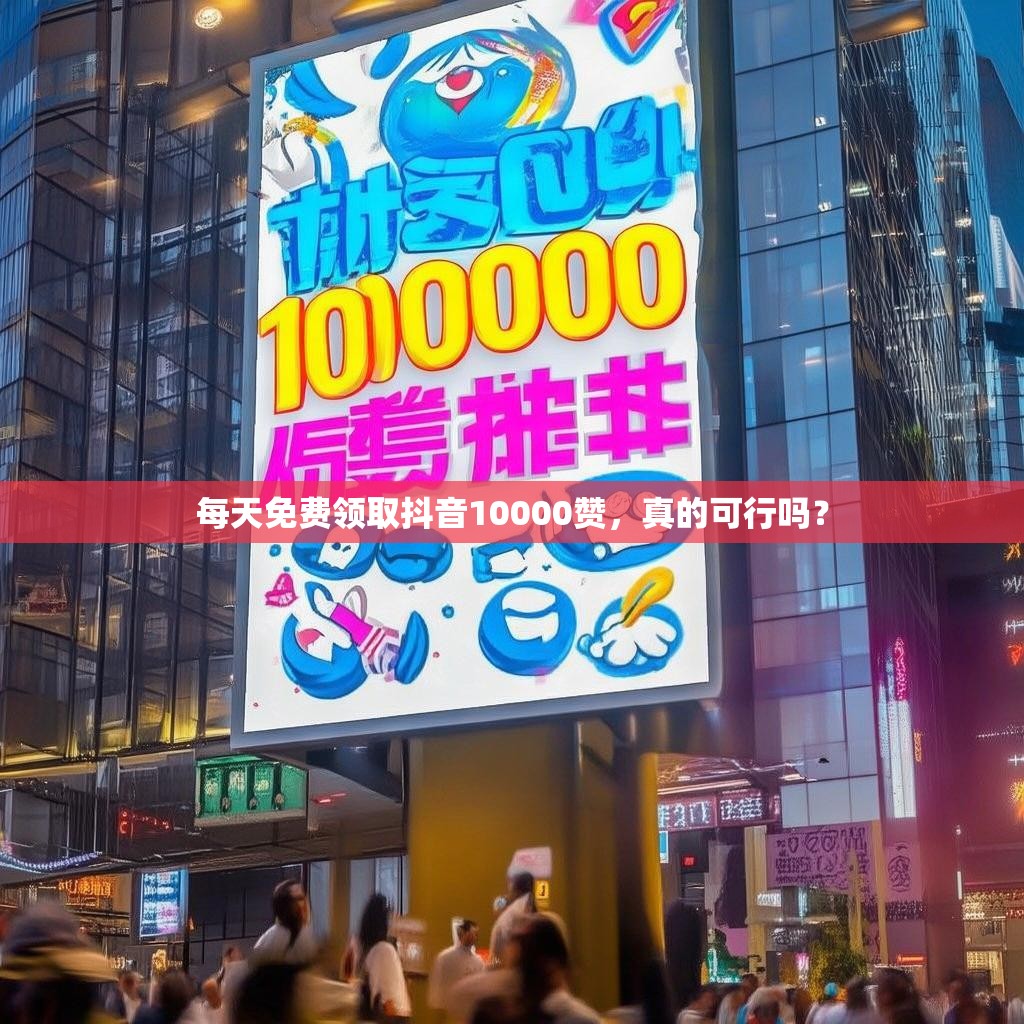 每天免费领取抖音10000赞,真的可行吗?