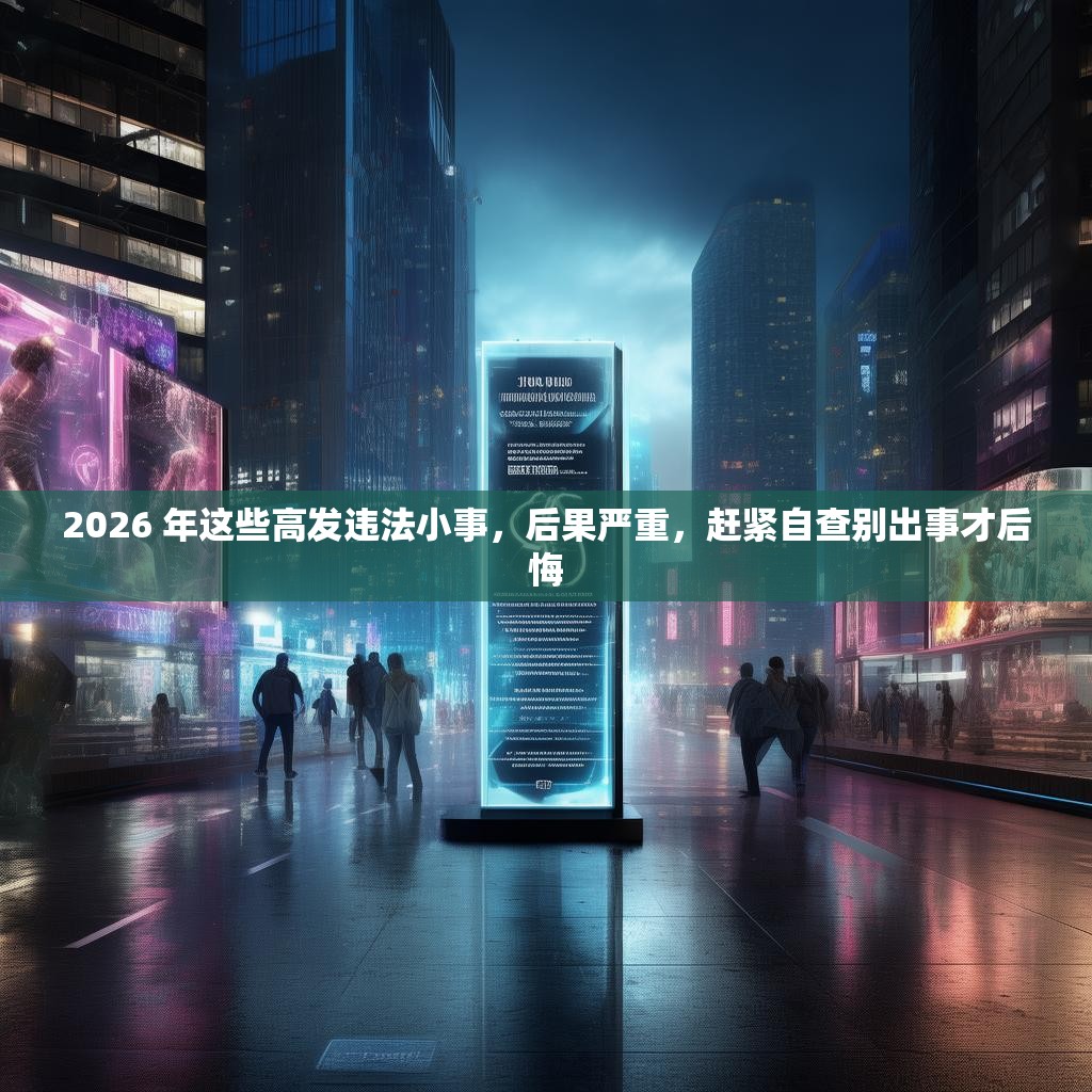 2026 年这些高发违法小事，后果严重，赶紧自查别出事才后悔