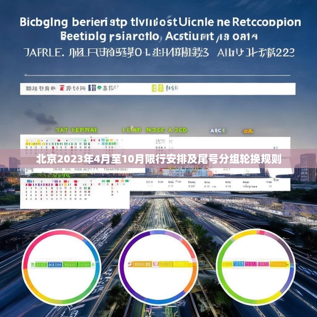 北京2023年4月至10月限行安排及尾号分组轮换规则