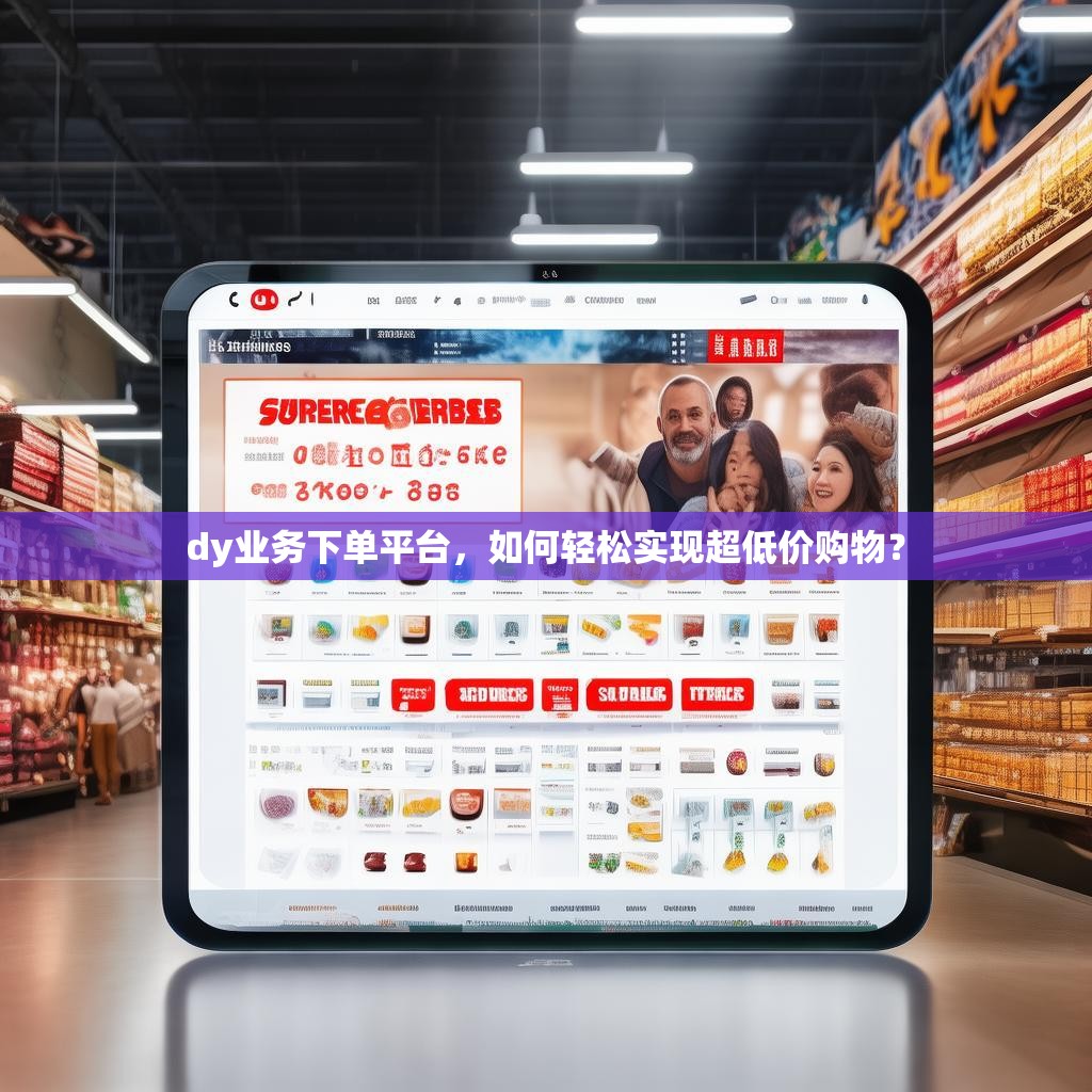 dy业务下单平台,如何轻松实现超低价购物?