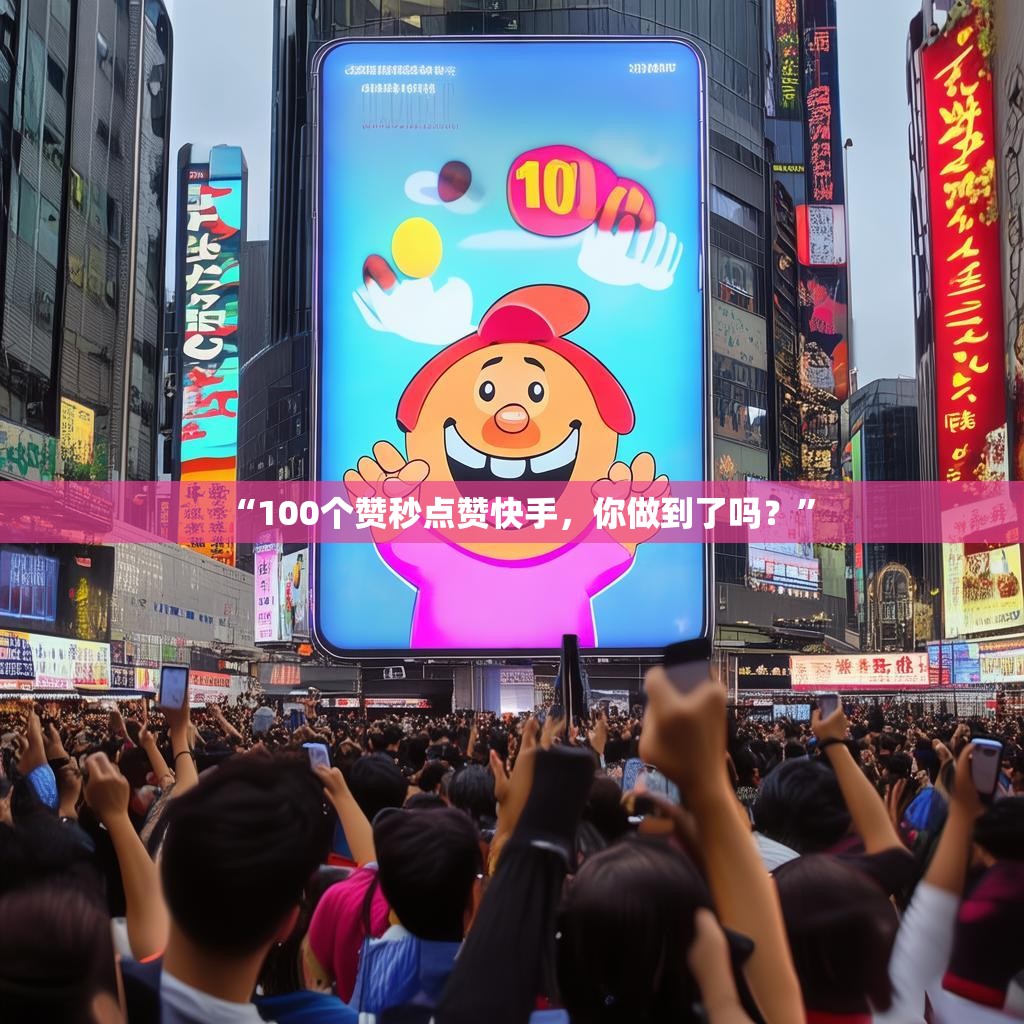 “100个赞秒点赞快手，你做到了吗？”