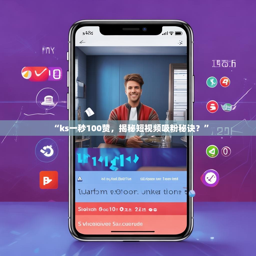 “ks一秒100赞,揭秘短视频吸粉秘诀?”