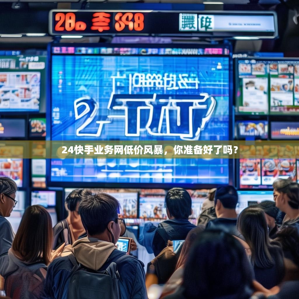 24快手业务网低价风暴，你准备好了吗？