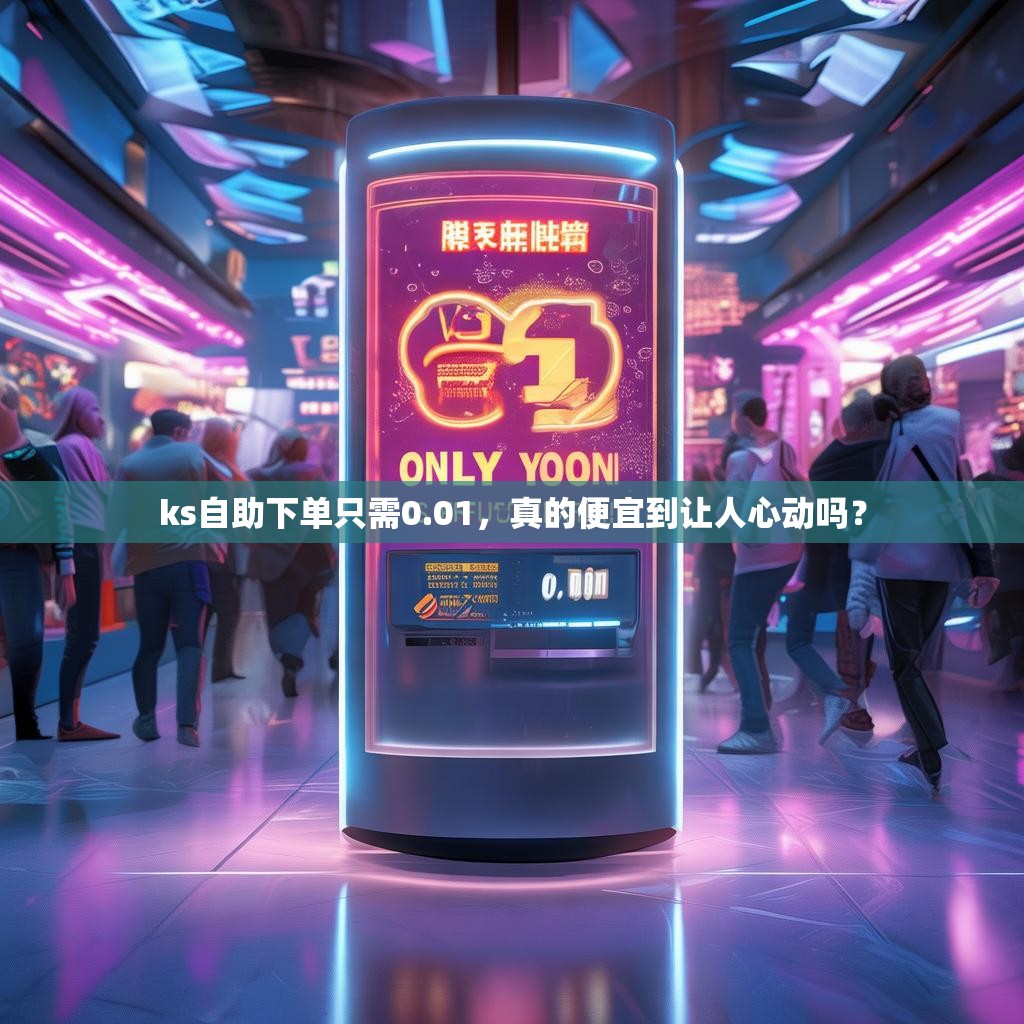 ks自助下单只需0.01，真的便宜到让人心动吗？