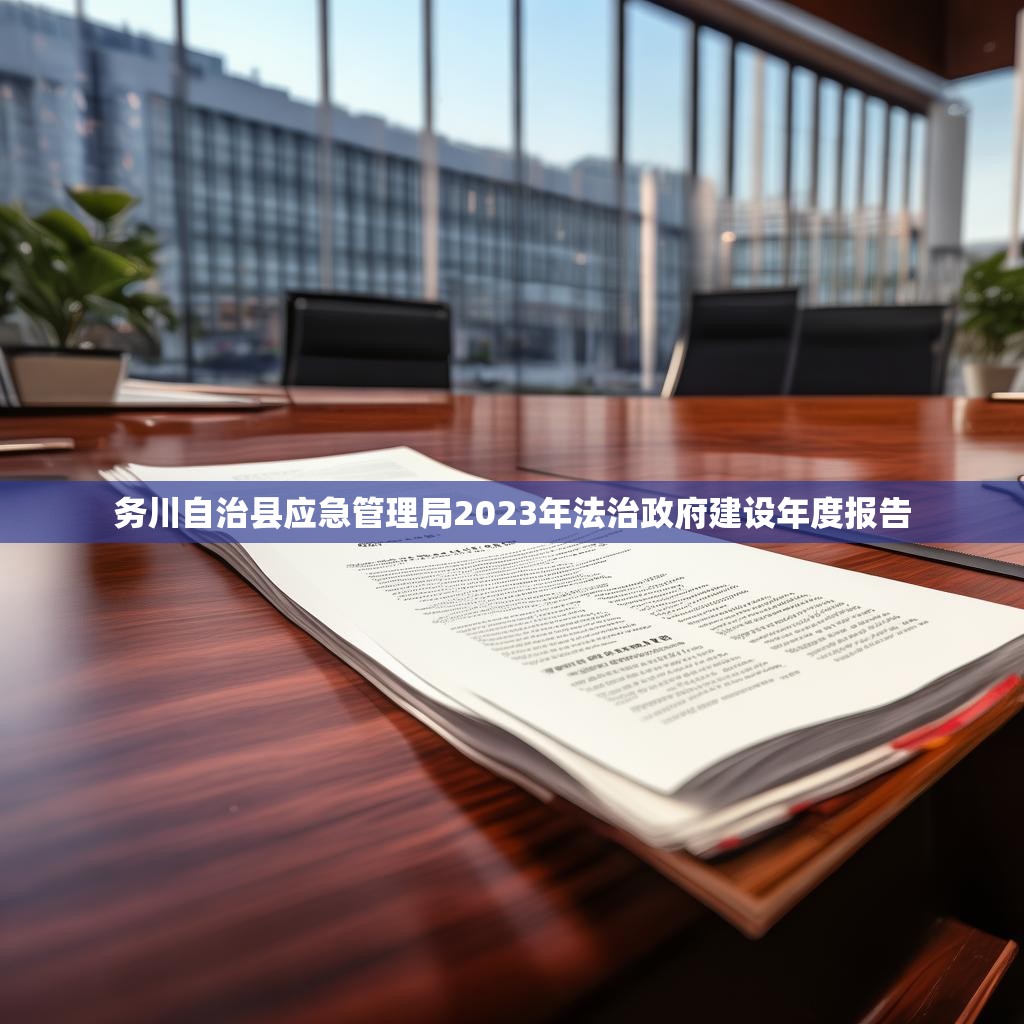 务川自治县应急管理局2023年法治政府建设年度报告
