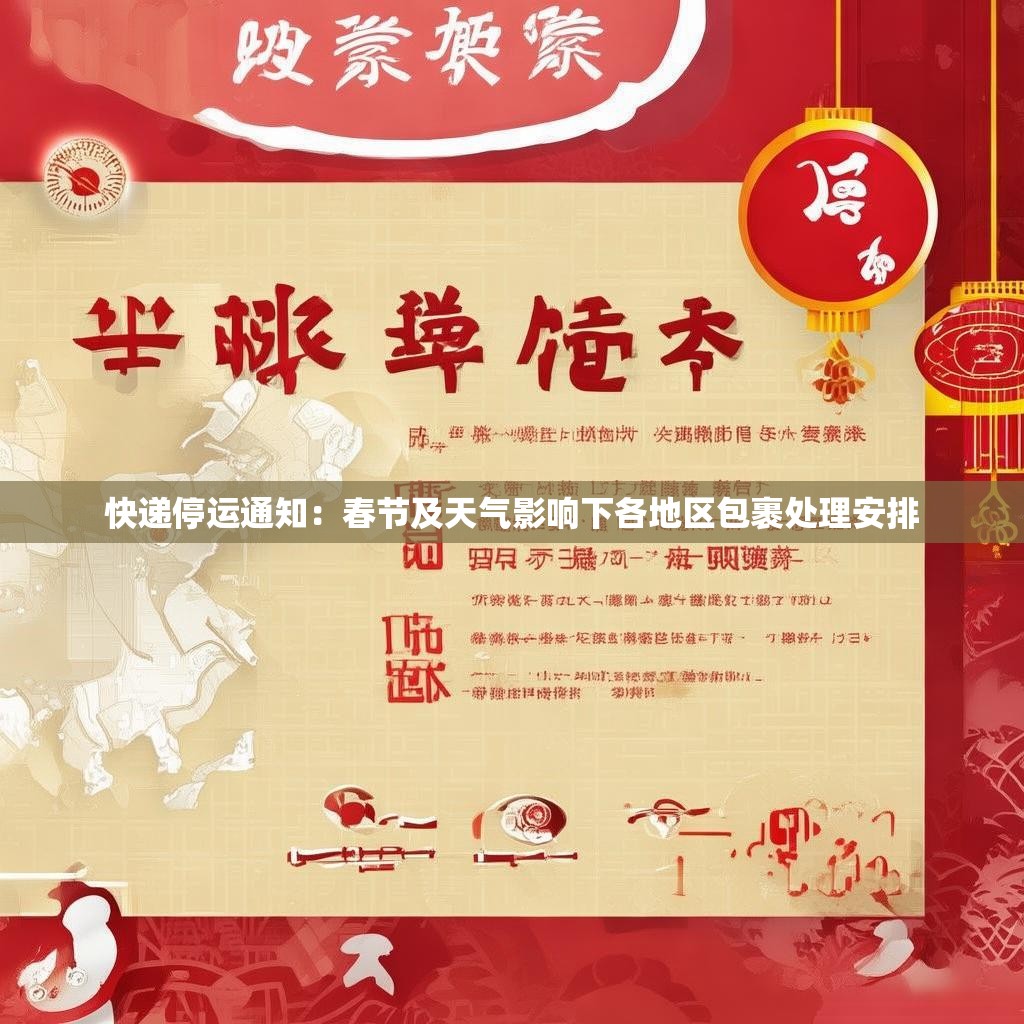 快递停运通知:春节及天气影响下各地区包裹处理安排