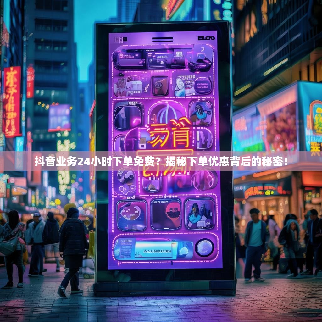 抖音业务24小时下单免费？揭秘下单优惠背后的秘密！