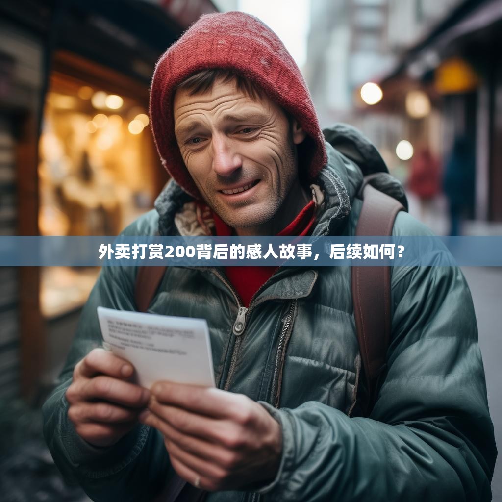外卖打赏200背后的感人故事，后续如何？