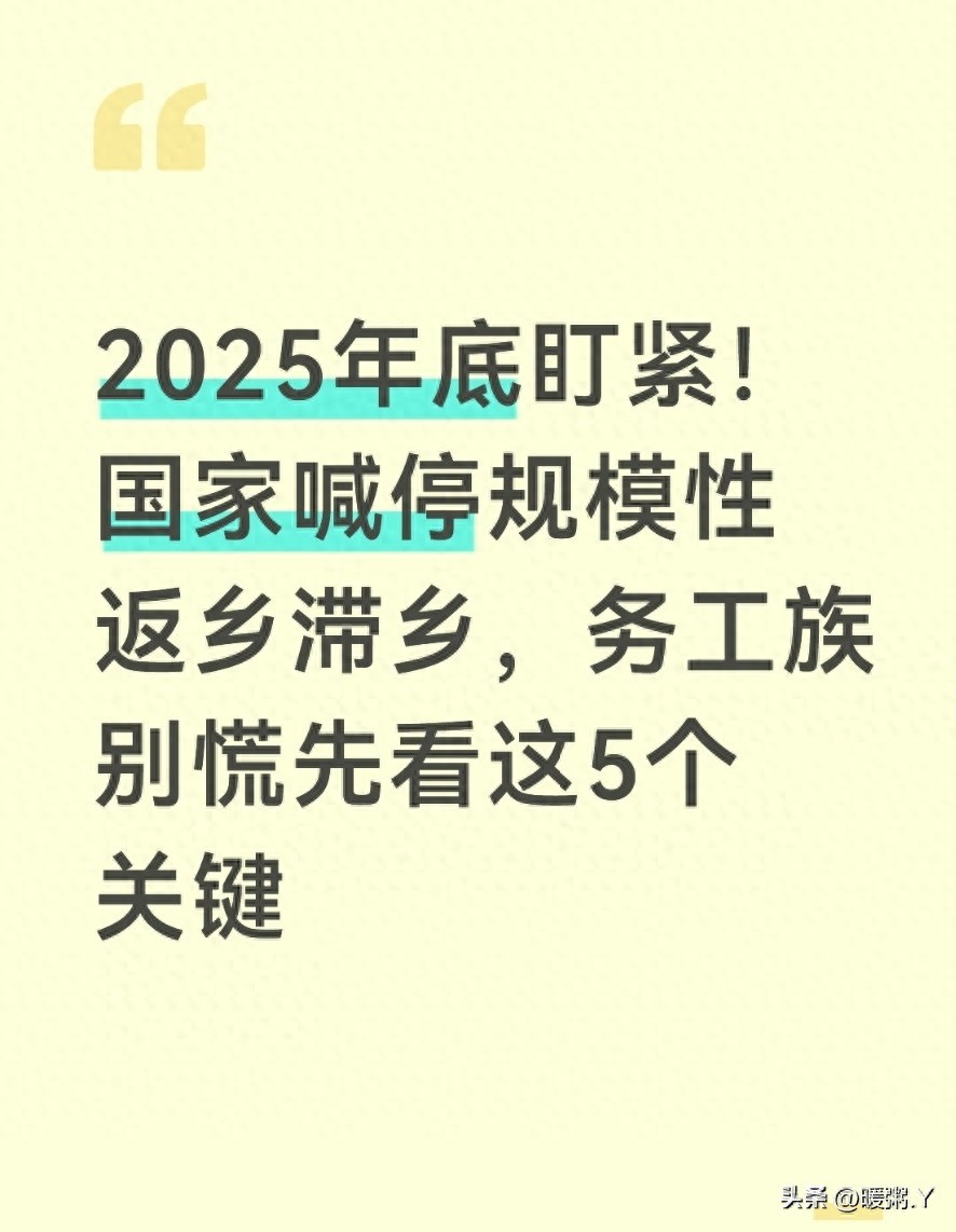 解读防止规模性返乡滞乡政策，背后真相与就业帮扶全知道