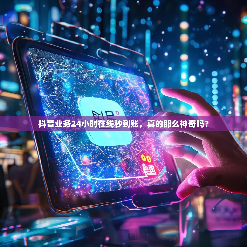 抖音业务24小时在线秒到账，真的那么神奇吗？