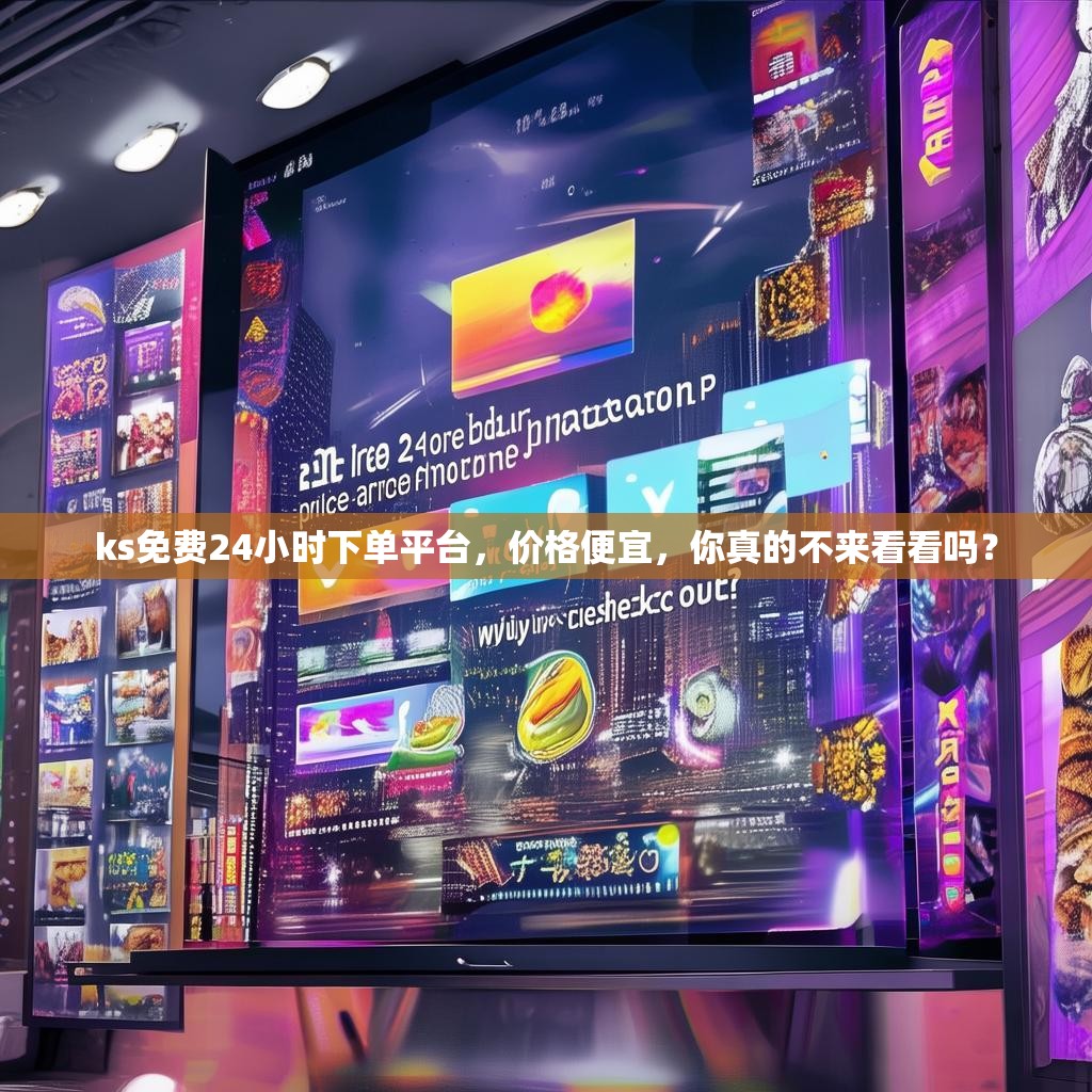 ks免费24小时下单平台，价格便宜，你真的不来看看吗？