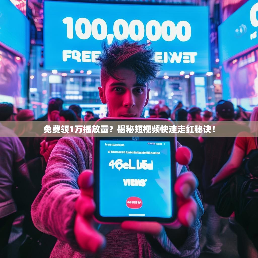 免费领1万播放量？揭秘短视频快速走红秘诀！