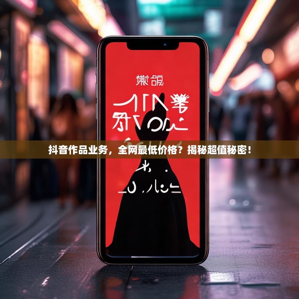 抖音作品业务，全网最低价格？揭秘超值秘密！