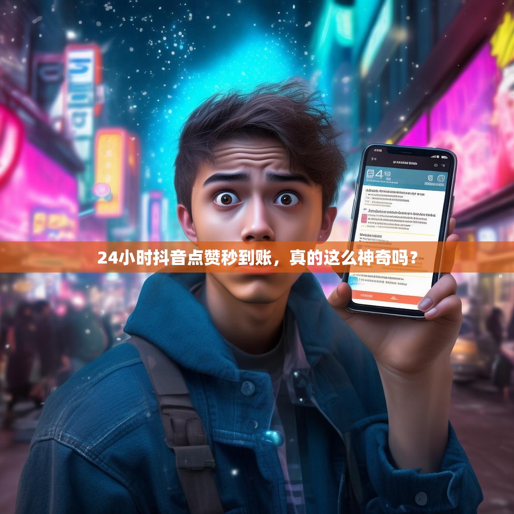 24小时抖音点赞秒到账，真的这么神奇吗？