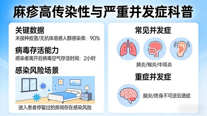 别忽视！麻疹从未消失，传染性超强，风险一直潜伏身边